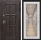 Входная дверь Лондон с зеркалом 18 - Сандал белый - фото 103879