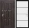 Входная дверь Лондон 25 - Белый софт, черный молдинг - фото 104056
