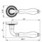 Ручка Armadillo (Армадилло) раздельная R.CL55.Silvia (Silvia CL1) OB/CRP-213 античная бронза/кракелюр - фото 114175
