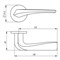 Ручка Armadillo (Армадилло) раздельная R.URS52.FLAME (FLAME URS) BL-26 черный - фото 114784