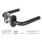 Ручка Fuaro (Фуаро) раздельная R.DSS201-0201P/19 INOX 201 BLACK (овальное основание) - фото 115463
