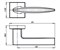 Ручка Armadillo (Армадилло) раздельная K.USQ52.SQUID (SQUID USQ9) SN-3 матовый никель - фото 124205