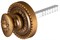Ручка Armadillo (Армадилло) поворотная BKW8.R.CL55 (BKW8/CL) OB-13 античная бронза - фото 124754