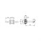Ручка Fuaro (Фуаро) раздельная R.DSS304-0203P/19 (квадрат 8х110 мм) INOX 304 (овальное основание) - фото 125599