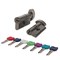 Цилиндровый Punto (Пунто) механизм MaxPro7002Knob70mm(30+10+30) GR графит 7key с вертушкой - фото 128908