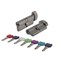 Цилиндровый Punto (Пунто) механизм MaxPro7002Knob60mm(25+10+25) GR графит 7key с вертушкой - фото 128911