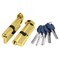 Цилиндровый Punto (Пунто) механизм (Z402/80) Z4002Knob80(35+10+35) с вертушкой PB латунь - фото 128944