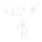 Цилиндровый Punto (Пунто) механизм (A202/100) A2002Knob100(50+10+40) с вертушкой SN никель - фото 129066