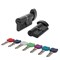 Цилиндровый Punto (Пунто) механизм MaxPro7002Knob52mm(21+10+21) BL черный 7key с вертушкой - фото 129357