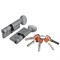 Цилиндровый Fuaro (Фуаро) механизм (G-PRO502/90) G-PRO5002 Knob 90 (40+10+40) SSC сатин. хром 5Key - фото 129366