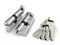 Цилиндровый Fuaro (Фуаро) механизм (R602/90) R6002Knob90(45+10+35) CP хром 5Key с вертушкой - фото 129573