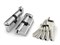 Цилиндровый Fuaro (Фуаро) механизм (R602/60) R6002Knob60(25+10+25) CP хром 5Key с вертушкой - фото 129576