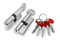 Цилиндровый Fuaro (Фуаро) механизм (D-PRO502/110) D-PRO5002Knob110(50+10+50) CP хром 5Key - фото 129722
