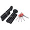 Цилиндровый Fuaro (Фуаро) механизм (D-PRO502/60) D-PRO5002Knob60(25+10+25) BL черный 5Key - фото 129789