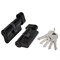 Цилиндровый Fuaro (Фуаро) механизм (100 ZM/70) 1000ZMKnob70(30+10+30) BL черный, 5 кл. с вертушкой - фото 129807