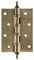 Петля Fuaro (Фуаро) универсальная IN4400UA-BL AB (4BB/A/BL 100x75x2,5) бронза БЛИСТЕР - фото 132538