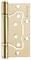 Петля Fuaro (Фуаро) универсальная без врезки IN4500W-BL PB (500-2BB/BL 100x2,5) латунь БЛИСТЕР - фото 132598