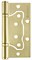 Петля Fuaro (Фуаро) универсальная без врезки IN4500W-BL SB (500-2BB/BL 100x2,5) мат. золото БЛИСТЕР - фото 132672