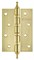 Петля Fuaro (Фуаро) универсальная IN4400UA-BL SB (4BB/A/BL 100x75x2,5) мат. золото БЛИСТЕР - фото 132675