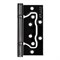 Петля Fuaro (Фуаро) универсальная без врезки IN4500W-BL BN (500-2BB/BL 100x2,5) черный глянец БЛИСТЕР - фото 132857