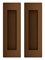 Ручка Armadillo (Армадилло) для раздвижных дверей SH.URB153.010 (SH010 URB) BB-17 коричневая бронза - фото 82835