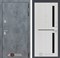 Входная дверь Бетон 02 - Сандал белый, стекло черное - фото 99934